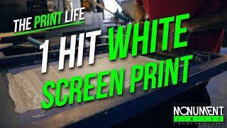 How to Screen Print  1 Hit White Plastisol Screen Printing Technique  TShirt Printing Tutorial [upl. by Nalac]