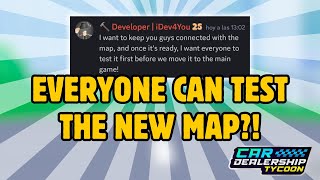 🔥Public Testing for New Map in CDT Car Dealership Tycoon AngelicaRBLX cardealershiptycoonroblox [upl. by Nnaeitak]