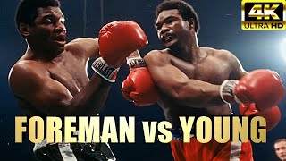 George Foreman vs Jimmy Young  HIGHLIGHTS Legendary Boxing Fight  4K Ultra HD [upl. by Annauj341]