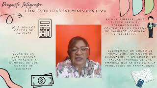 Contabilidad administrativa Proyecto Integrador [upl. by Egamlat]