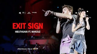 Exit Sign  HIEUTHUHAI ft marzuz  Live at GENfest 23  Fancam Focus [upl. by Annodam]