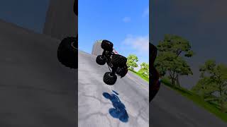 Monster Truck Car Jump Crash Arena BeamNGDrive beamngdrive automobile carsvshugespeedbumps [upl. by Maxim]