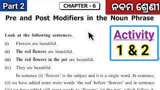 pre and post modifiers in the noun phrase class 9 english grammar [upl. by Ytoc989]