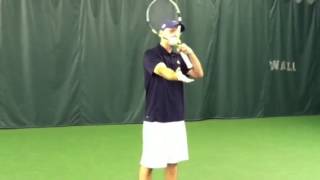 Tennis serve shoulder twist rotation [upl. by Enoryt]