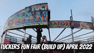 Tuckers Fun Fair Birstall Build Up April 2022 [upl. by Novart]