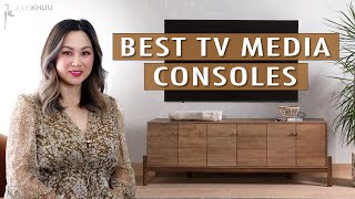 BEST TV STANDS amp MEDIA CONSOLES What to Look For Where to Buy [upl. by Geof]