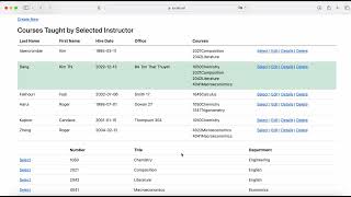 Contoso University ASPNET CORE 7 MVC Web Application [upl. by Johppa]