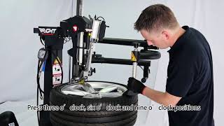 Puma electrohydraulic tyre changer Tire changerBP889 Demo [upl. by Nylodnew]