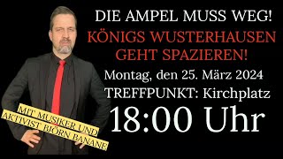 Montagsdemo in Königs Wusterhausen  LIVE AB 18 UHR [upl. by Neemsay]