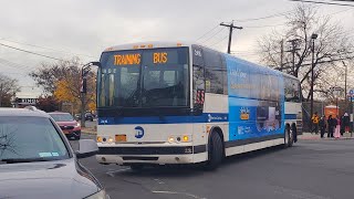 Rare 2012 Prevost X345 Commuter Coach 2416 training bus leaving the MacKenzie Street loop [upl. by Jolene]