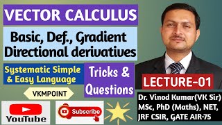 Directional derivative  Gradient  directional derivative engineering mathematics  Vector Calculus [upl. by Ahsiemak]