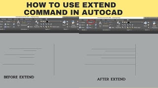 How to use the extend command in AutoCAD  Autocad 2024 extend command [upl. by Norek385]