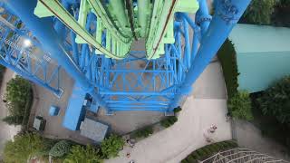 Silverwood Theme Park quotAftershockquot Front Seat View [upl. by Marella745]