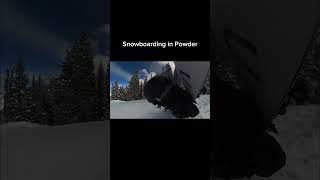 Deep Powder Snowboarding RAW snowboarding snowboarder mountains [upl. by Suiravad180]