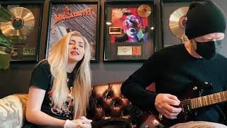 Dave Mustaine plays The Beatles Come Together with his daughter Electra [upl. by Foskett]