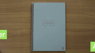 Rocketbook Reusable Smart Notebook At HuntOfficeie [upl. by Acsisnarf]