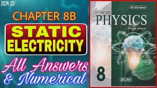 Static Electricity  Class 8 Physics  Chapter 8  All Answers  202425 [upl. by Catharina237]