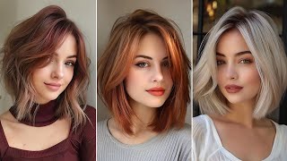 Feathered Bob Layered Bob Wavy Bob Messy Bob Curly Bob Chin Length Hairstyles 2024 Trending Hair [upl. by Ursa]