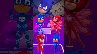 PJ Masks  CatBoy 🆚 Gekko 🆚 Owlette 🆚 Dragon Girl X Dance Song Tiles Hop EDM Rush shorts [upl. by Aisak458]