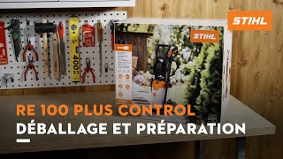 Nettoyeur hautepression RE 100 PLUS CONTROL STIHL  déballage et préparation [upl. by Hillell]