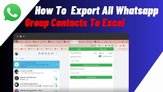 How to Export All WhatsApp Group Contacts to Excel 2024  Quick amp Easy [upl. by Avlem]