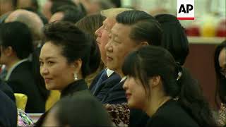 Video of Trumps granddaughter singing in Mandarin shown at banquet [upl. by Nohtahoj319]