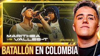 GAZIR REACCIONA A MARITHEA VS VALLEST ⚡ BATALLÓN EN FMS COLOMBIA 🇨🇴 [upl. by Llahsram]