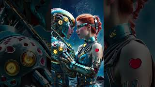 Love Between Human vs Cyborg 🤟shots ai [upl. by Aibsel]