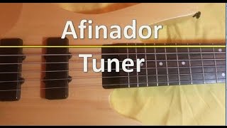 Afinador Bajo  Bass Tuner  6 Strings  MoroMusicPiano [upl. by Rangel]