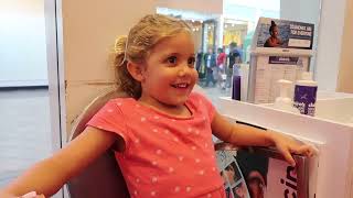 Emma Gets Her Ears Pierced for her Birthday at Claires [upl. by Nico]