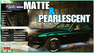 APPLY PEARLESCENT ON MATTE COLORS In GTA 5 ONLINE [upl. by Darian]