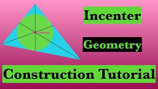 Construct the Incenter of a Triangle [upl. by Scrivings]