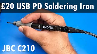 SDG 344 TS210 USBC JBC Style C210 Soldering Iron PD30 QC30 [upl. by Enillebyam]