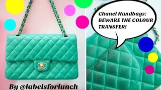 Chanel handbags Beware The Colour Transfer Watch this before you buy a light color Chanel bag [upl. by Kort]