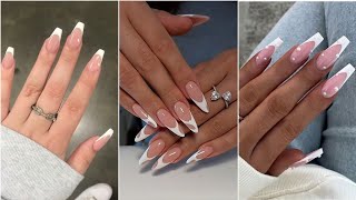 quotTimeless Beauty Mastering White French Tips Nail Artquot  Uñas puntas francesas blancas [upl. by Intyre197]