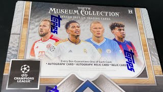 Opening 202324 Topps Museum Collection UEFA Champions League Hobby Box [upl. by Arok]