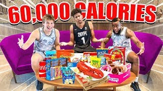 2HYPE Eats 60000 Calories in 24 HOURS Challenge [upl. by Eihtur677]