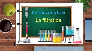 La décantation et la filtration  séparation des constituants dun mélange hétérogène [upl. by Ettennaej]