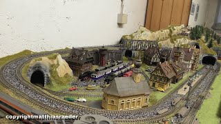 Noch Fertiggelände Staufen  My model railway a Noch finished area in Staufen in N gauge [upl. by Arnelle]