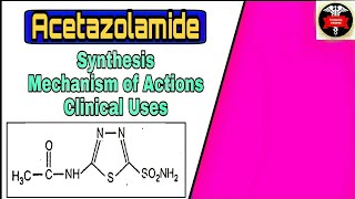 Synthesis of Acetazolamide  Mechanism of Actions  Medicinal chemistry 5th sem B Pharm [upl. by Iosep]