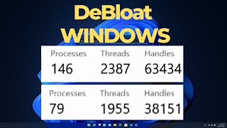 DeBloat Windows 11 or 10 Unwanted Apps and Telemetry [upl. by Eyaj380]