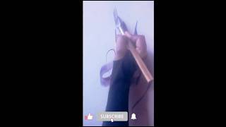 How To Create Islamic Calligraphy Tutorial Allah Calligraphy shorts art trending viralvideo [upl. by Vil345]