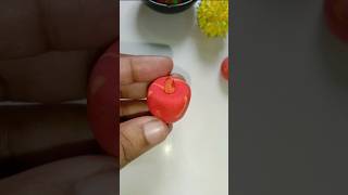 ৫ সেকেন্ডে সুপার ক্লে দিয়ে বানানো 🍎shorts diy clay howtomakeclayfruits [upl. by Arraeit]