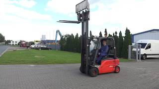 E4806  2000kg used Linde E20PL01 electric forklift from 2012 [upl. by Nahtanohj]