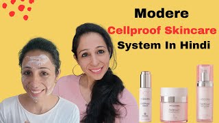 Modere Cellproof Skincare System In Hindi How to Use all products and Benefits [upl. by Eiruam]