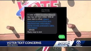 Voter text concerns in New Mexico amid Election Day [upl. by Smeaj228]