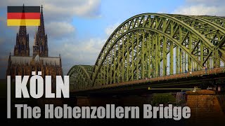 The Hohenzollern Bridge  Cologne Köln  Germany 🇩🇪 [upl. by Salchunas]