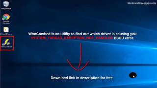 How To Fix System Thread Exception Not Handled In Windows 10 And Windows 818 [upl. by Leamhsi726]