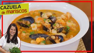 Cazuela de Mariscos colombiana 🍤 zarzuela de mariscos receta facil [upl. by Nylarad]