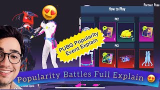 Popularity Battle Event  How To Increase Battle Points  Full Explain  PUBGM [upl. by Berga464]